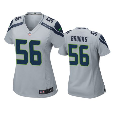 Women's Seattle Seahawks Jordyn Brooks Gray Game Jersey