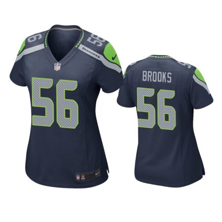 Women's Seattle Seahawks Jordyn Brooks Navy Game Jersey