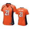 Women's Denver Broncos K'Waun Williams Orange Game Jersey 2 women kwaun williams broncos game orange jersey