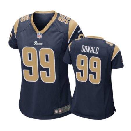 Los Angeles Rams Aaron Donald Navy Nike Game Jersey - Women