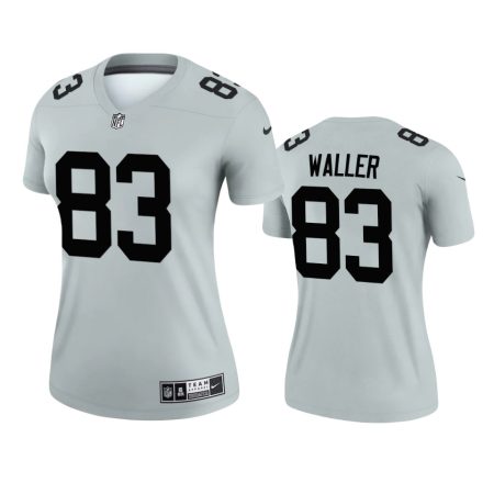 Women's Las Vegas Raiders Darren Waller Silver Inverted Legend Jersey