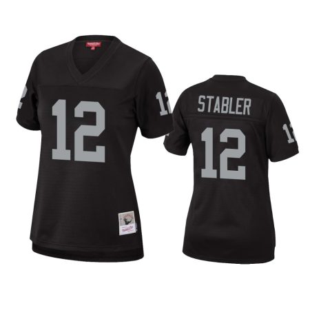 Women's Las Vegas Raiders Ken Stabler Black Legacy Replica Jersey