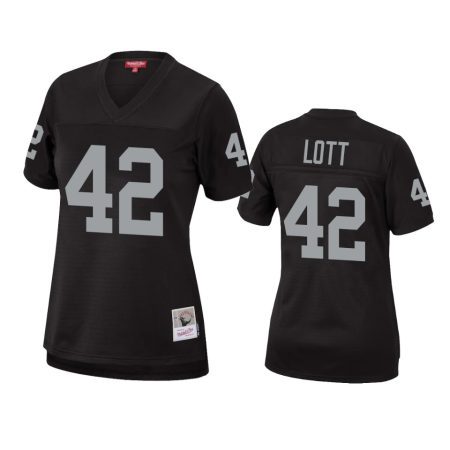 Women's Las Vegas Raiders Ronnie Lott Black Legacy Replica Jersey