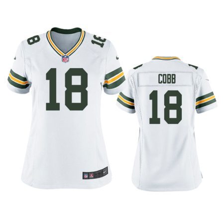Women's Green Bay Packers Randall Cobb White Game Jersey