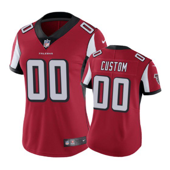 Atlanta Falcons Custom Red Nike Game Jersey - Women 1 women red custom jersey