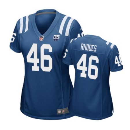 Indianapolis Colts Luke Rhodes Royal Nike 35th Anniversary Jersey - Women