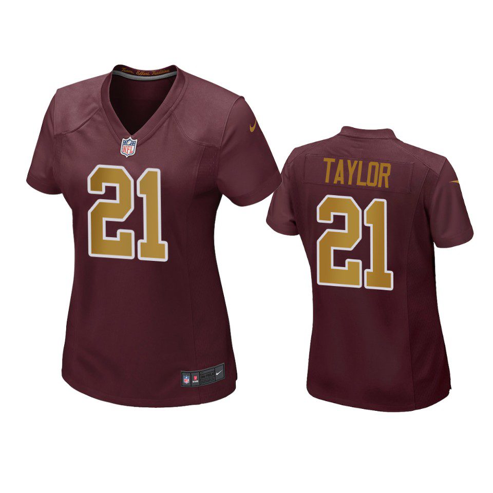 Women's Washington Football Team Sean Taylor Burgundy Alternate Game Jersey 1 women sean taylor washington football team alternate game burgundy jersey