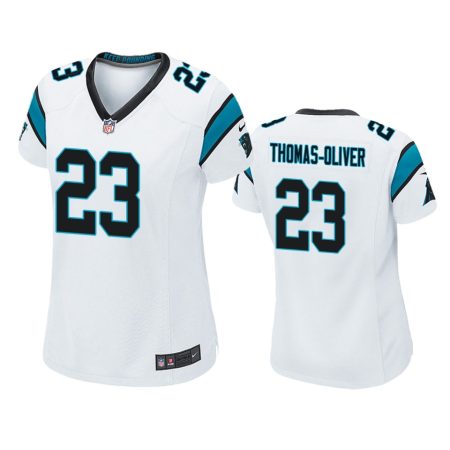 Women's Carolina Panthers Stantley Thomas-Oliver White Game Jersey