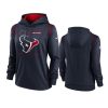 Women's Houston Texans Navy Sideline Performance Pullover Hoodie 2 women texans navy sideline performance pullover hoodie