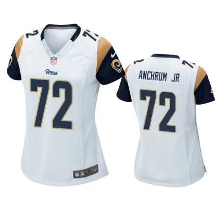 Women's Los Angeles Rams Tremayne Anchrum Jr. White Game Jersey