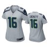 Women's Seattle Seahawks Tyler Lockett Gray Game Jersey 3 women tyler lockett seahawks gray game jersey