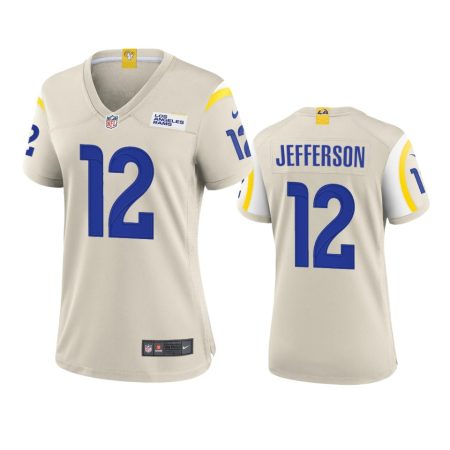 Women's Los Angeles Rams Van Jefferson Bone Game Jersey