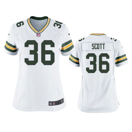 Women's Green Bay Packers Vernon Scott White Game Jersey