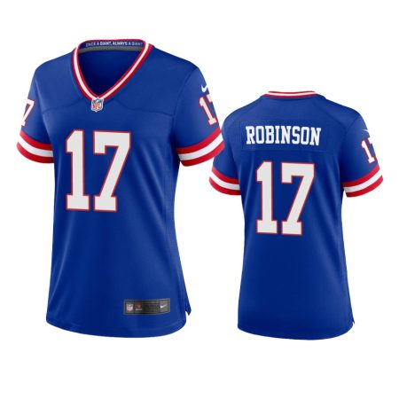 Women's New York Giants Wan'Dale Robinson Royal Classic Game Jersey