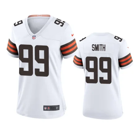 Women's Cleveland Browns Za'Darius Smith White Game Jersey