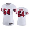 San Francisco 49ers #54 Fred Warner White Color Rush Legend Jersey - Women's 2 womens 49ers fred warner white color rush legend jersey
