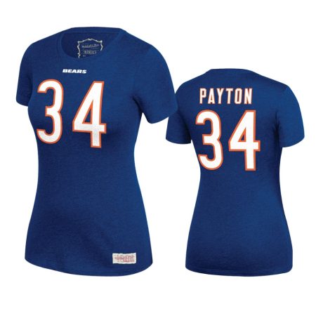 Chicago Bears Walter Payton Navy Name & Number Retired Player T-Shirt