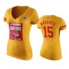 Kansas City Chiefs #15 Patrick Mahomes Gold 50 TDs and 5000 Yards Art T-Shirt 3 womens chiefs patrick mahomes gold 50 tds and 5000 yards t shirt