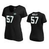 New York Jets C.J. Mosley Black Authentic Stack T-Shirt 3 womens jets c.j. mosley black authentic stack t shirt