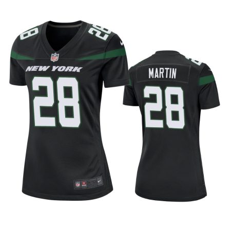 New York Jets #28 Curtis Martin Black 2019 Game Jersey - Women's