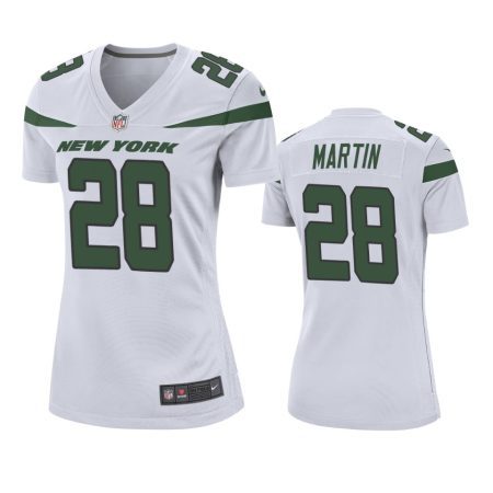 New York Jets #28 Curtis Martin White 2019 Game Jersey - Women's