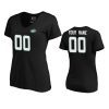 New York Jets Custom Black Authentic Stack T-Shirt 2 womens jets custom black authentic stack t shirt