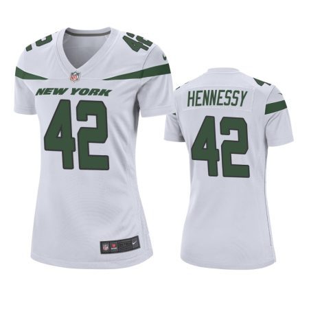 New York Jets #42 Thomas Hennessy White 2019 Game Jersey - Women's