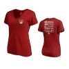 Oklahoma Sooners Crimson 125th Football Season Champ Stats T-Shirt 2 womens oklahoma sooners 125th football season crimson champ stats t shirt