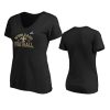 Women's New Orleans Saints Black 2019 NFL Playoffs Hometown Checkdown T-Shirt 3 womens saints black 2019 nfl playoffs hometown checkdown t shirt 0a
