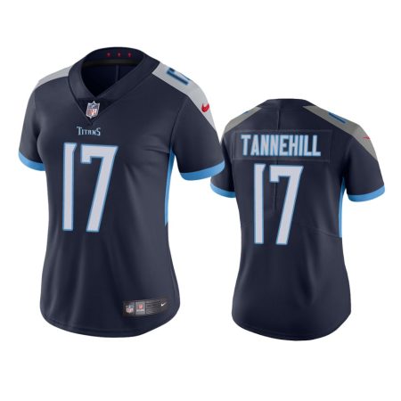 Tennessee Titans #17 Ryan Tannehill Navy Vapor Untouchable Limited Jersey - Women's
