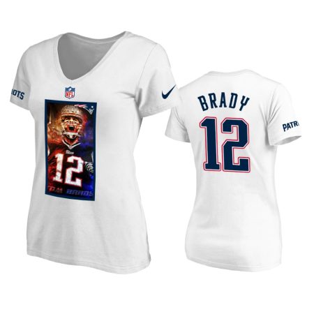New England Patriots #12 Tom Brady White Legend Art T-Shirt