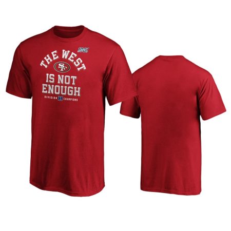 Youth San Francisco 49ers Scarlet 2019 NFC West Division Champions Cover Two T-Shirt