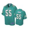 Miami Dolphins Jerome Baker Aqua Pro Line Jersey - Youth 2 youth aqua jerome baker pro line jersey