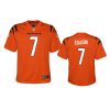 Youth Cincinnati Bengals Boomer Esiason Orange 2021 Game Jersey 3 youth bengals boomer esiason orange 2021 game jersey