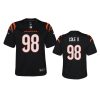 youth bengals d.j. reader black 2021 game jersey