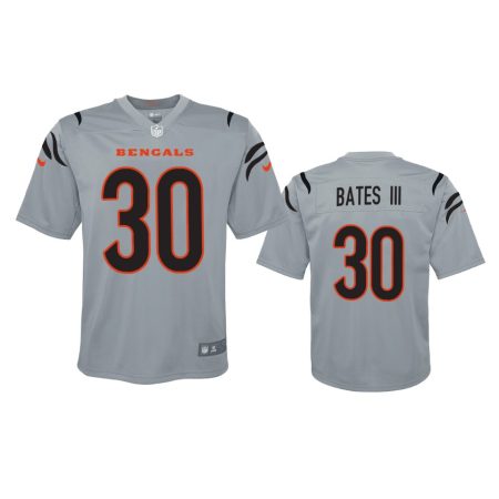 Youth Cincinnati Bengals Jessie Bates III Gray Inverted Game Jersey