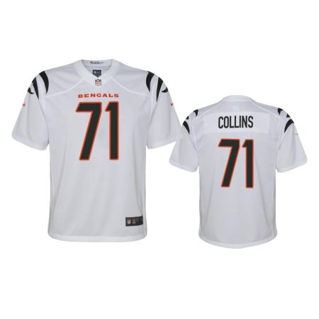 Youth Bengals La'el Collins White Game Jersey