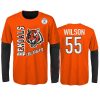youth bengals logan wilson orange black combo set t shirt