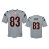 Youth Cincinnati Bengals Tyler Boyd Gray Inverted Game Jersey 3 youth bengals tyler boyd gray inverted game jersey