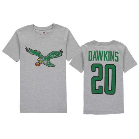 Philadelphia Eagles Brian Dawkins Gray Vintage Retired Player T-Shirt