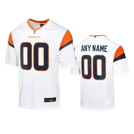 Denver Broncos Custom White 2024 Game Jersey - Youth