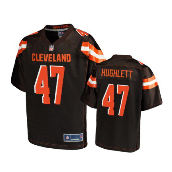 Cleveland Browns Charley Hughlett Brown Pro Line Jersey - Youth 1 youth brown charley hughlett pro line jersey