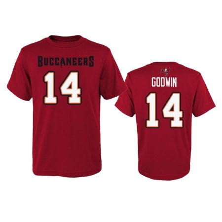Youth Tampa Bay Buccaneers Chris Godwin Red Name & Number T-Shirt