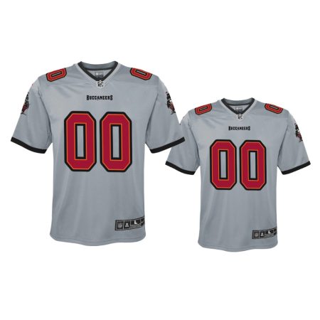 Youth Tampa Bay Buccaneers Custom Gray Inverted Game Jersey