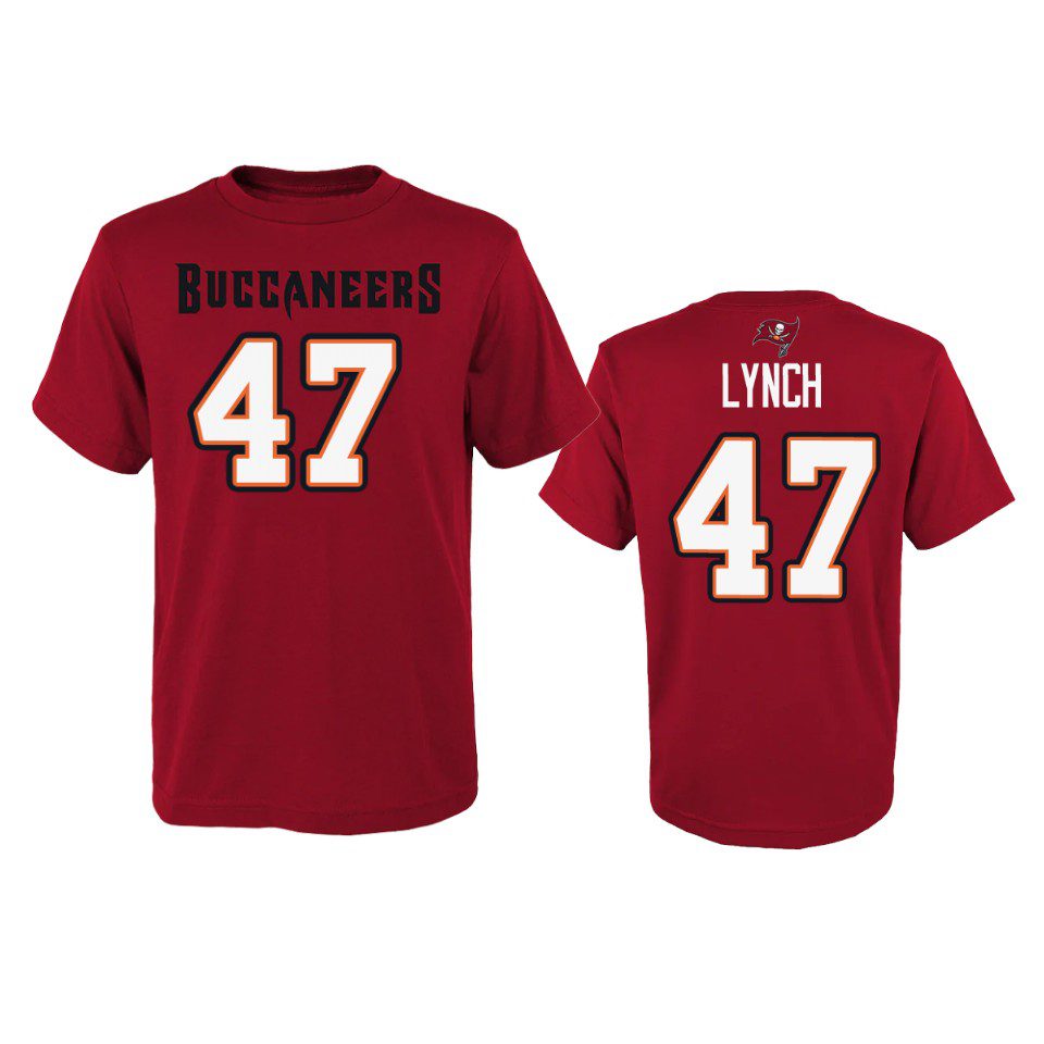 Youth Tampa Bay Buccaneers John Lynch Red Name & Number T-Shirt 1 youth buccaneers john lynch nikered t shirt