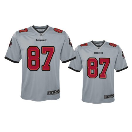Youth Tampa Bay Buccaneers Rob Gronkowski Gray Inverted Game Jersey