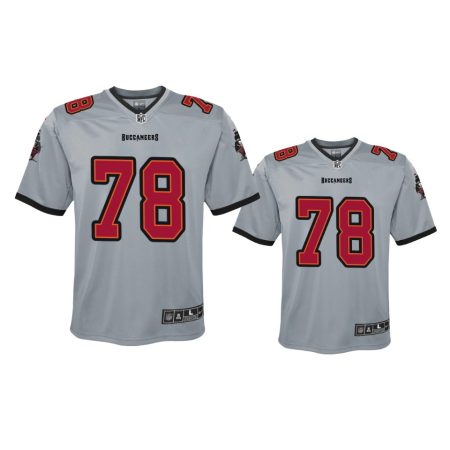 Youth Tampa Bay Buccaneers Tristan Wirfs Gray Inverted Game Jersey