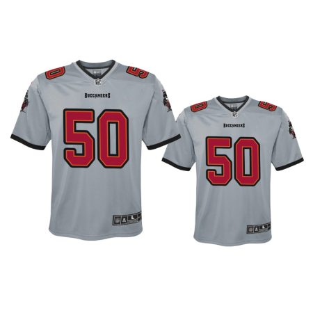 Youth Tampa Bay Buccaneers Vita Vea Gray Inverted Game Jersey