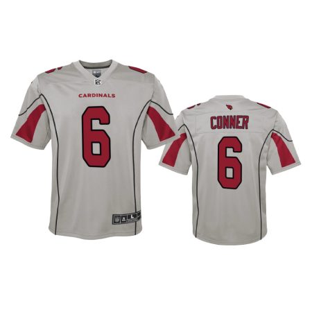 Youth Arizona Cardinals James Conner Silver Inverted Game Jersey