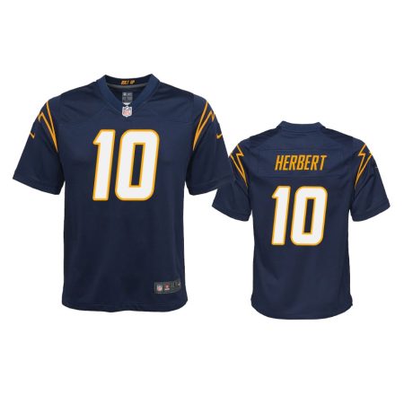 Youth Chargers Justin Herbert Navy Alternate Game Jersey